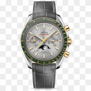 Moonwatch Omega Co-axial Master Chronometer Moonphase - Omega Speedmaster Moonphase Green, HD Png Download