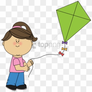 Free Png Polygonfor Kid - Fly A Kite Clipart, Transparent Png