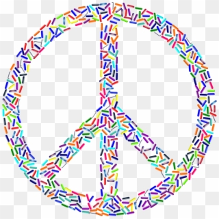 Peace Symbols Give Peace A Chance Hippie Computer Icons - Symbols Of Love Drawing, HD Png Download