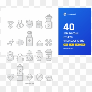 Greyscale Icon Packs - Plastic Bottle, HD Png Download