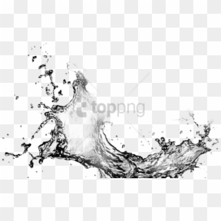 Free Png White Water Splash Png Png Image With Transparent - Water Splash Black And White Png, Png Download