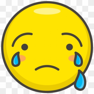 Crying Face Emoji - Emoji Sedih Menangis, HD Png Download