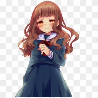 Anime Girl Crying Png - Cute Anime Girl Crying, Transparent Png