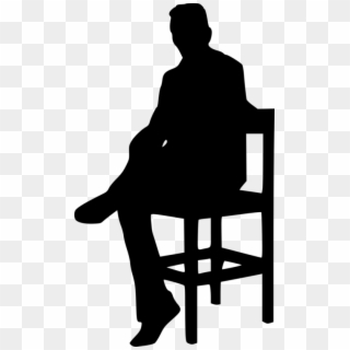 Free Png Sitting In Chair Silhouette Png - Silhouette Sitting In Chair, Transparent Png