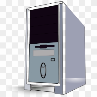 Desktop Pc Tower Vector Image Clipart - Case Computer Clipart, HD Png Download