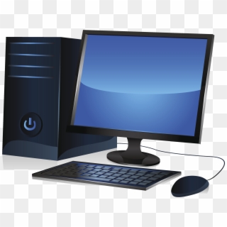 Pc Icon Clipart Png Images - Desktop Computer Logo Png, Transparent Png