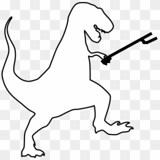 Small - T Rex Silhouette Clip Art, HD Png Download