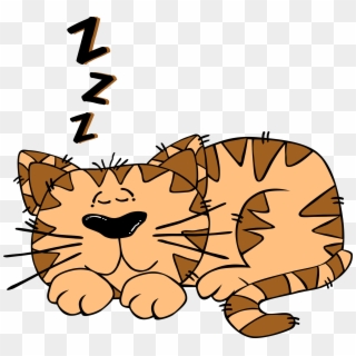 Cartoon Sleeping Png - Cat Sleeping Clipart, Transparent Png