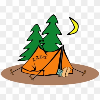 Backpacking Sleeping - Tent Clip Art, HD Png Download
