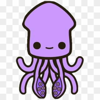 Squid Clipart Under Sea - Cute Squid Clipart, HD Png Download