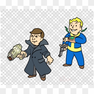 Fallout 4 Clipart Fallout 4 Fallout - Fallout Vault Boy Art, HD Png Download