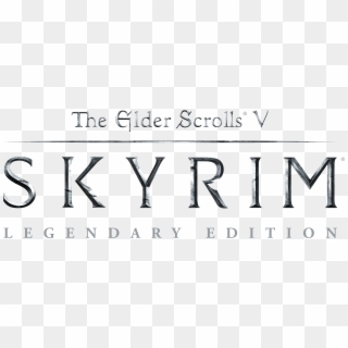 Skyrim Logo Png - Elder Scrolls V Skyrim Logo Png, Transparent Png