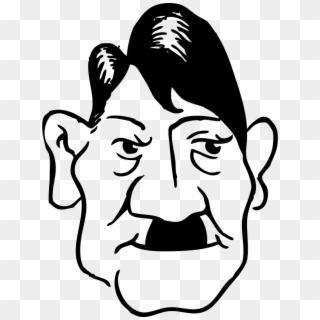 Adolf Hitler - Adolf Hitler Cartoon Face, HD Png Download
