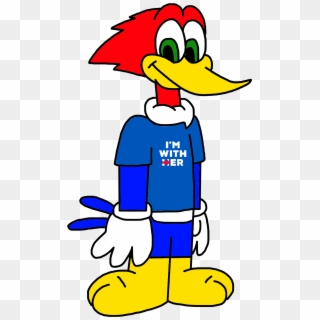 Woody Woodpecker Supports Hillary Clinton By Marcospower1996-dadrvzw - I'm With Her, HD Png Download