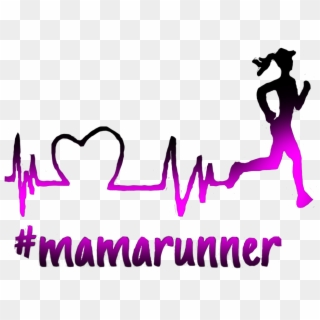 Feliz Dia Mama Runner , Png Download - Running Tattoo With Heartbeat, Transparent Png