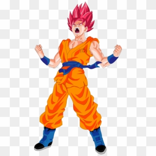 Goku Clipart Super Sayin - Goku Super Saiyan God, HD Png Download