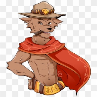 Mccree Hat Png - Mccree Furry, Transparent Png