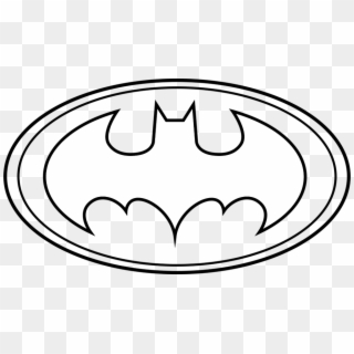 Batman Logo Outline - Batman Logo Coloring Pages, HD Png Download