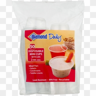 Diamond Snack Cups With Lids, HD Png Download