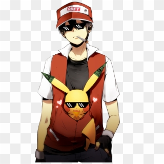 Mlg Trainer Red - Red Pokemon, HD Png Download