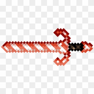 Candy Cane Sword - Minecraft Candy Cane Sword, HD Png Download