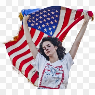 Png Lana Del Rey - Lana Del Rey Usa Flag, Transparent Png