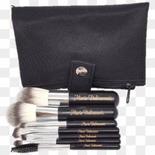 Personalized Mini Vegan Brush Set - Makeup Brushes, HD Png Download