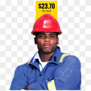 Black Union Construction Worker - Hard Hat, HD Png Download