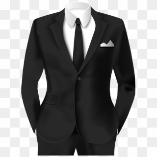 Suit Clothing Formal Wear Black Work Photo - Suit Black Png, Transparent Png