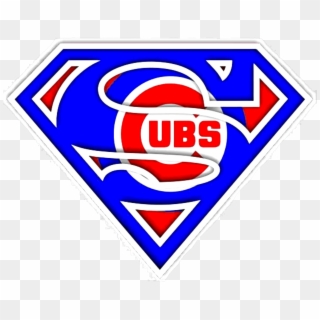 Chicago Cubs Logo, Chicago Cubs Baseball, Cubs Fan, - Green Bay Packers Superman Logo, HD Png Download