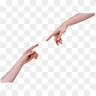 #freetoedit #hands #point #pointing - Fingers About To Touch, HD Png Download
