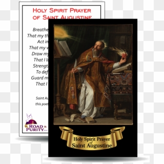 Holy Spirit Prayer Of Saint Augustine - Painting Saint Augustine Of Hippo, HD Png Download
