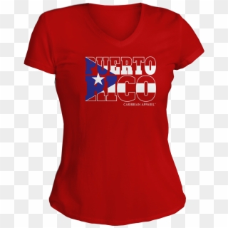 Puerto Rico Graphic Flag Tshirt Caribbean Apparel - T-shirt, HD Png Download