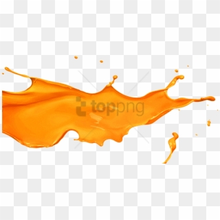 Free Png Download Orange Juice Splash Png Png Images - Orange Colour Splash Png, Transparent Png
