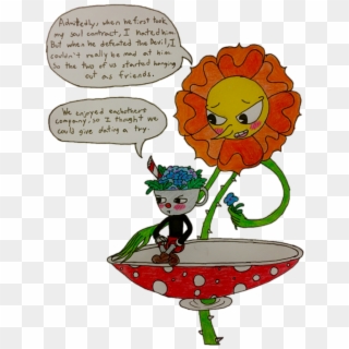 Ask Cuphead And Cagney Carnation - Cartoon, HD Png Download