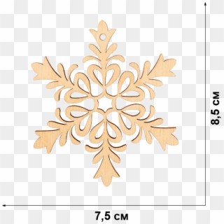 Pattern Silhouette Snowflake Free Png Hq Clipart - Motif, Transparent Png