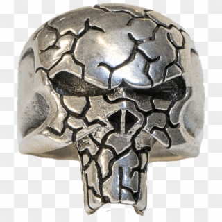 Cracked Punisher Ring - Christian Cross, HD Png Download