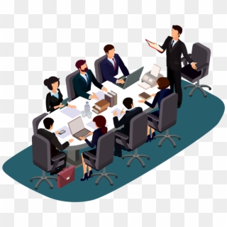Board-meeting - Business Organizations Clipart, HD Png Download