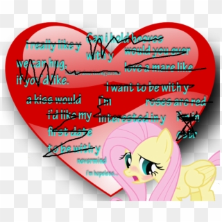 Blushing, Cute, Fluttershy, Heart, Hearts And Hooves - Not How You Spell Pinkie, HD Png Download