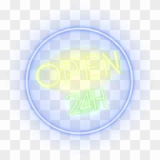 #neon #neonsign #open24/7 #opensign #open #freetoedit, HD Png Download