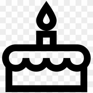 Black Vector Birthday Cake - Cake Icons, HD Png Download