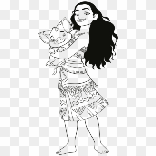 Moana Coloring Pages - Vaiana Oceania Da Colorare, HD Png Download