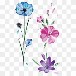 Temporary Tattoo Spring Flowers - Временные Тату Цветы, HD Png Download