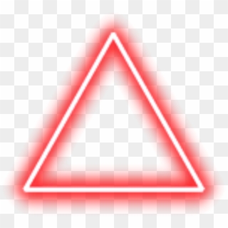 Neon Triangle Border Png Red Freetoedit - Neon Light Triangle Png, Transparent Png