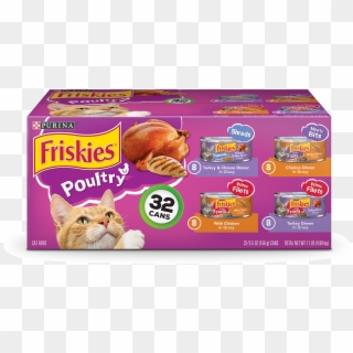 Friskies Poultry Adult Wet Cat Food Variety Pack - Friskies Wet Food Box, HD Png Download