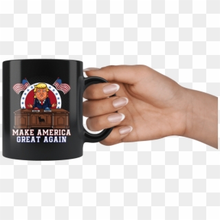 Make America Great Again Trump Nuke Tweet Button Mug - Coffee Mug Sayings, HD Png Download