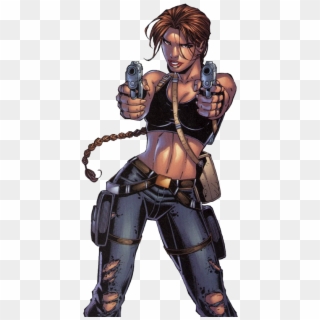Comic Book Lara Croft, HD Png Download