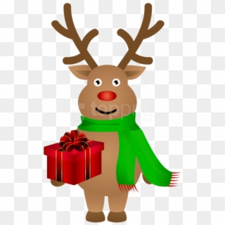 Free Png Cute Christmas Reindeer Png - Clipart Reindeer Png, Transparent Png