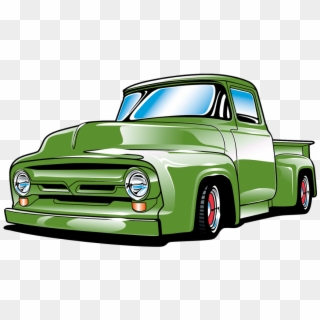 Lowrider Sticker - Old Truck Ford Drawing, HD Png Download