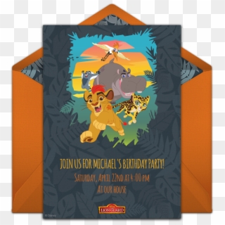 The Lion Guard Online Invitation - Illustration, HD Png Download